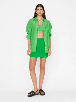 Mini Skirt -- Bright Peridot -Chic Attire Store 2 LWWB0843 BRIGHTPERIDOT FRSP23EC II WOMENS DAY 03 0017HR
