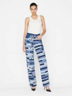 Atelier Patchwork Le Jane -- Indigo Tile 17 Atelier Patchwork Le Jane -- Indigo Tile -Chic Attire Store APJ727 INDIGOTILE FRSP23EC II WOMENS DAY 02 0060HR