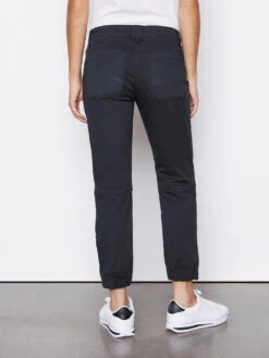 Banded Bottom Trapunto Moto Pant -- Washed Black -Chic Attire Store BBTMP999WASHED BLACK 25811
