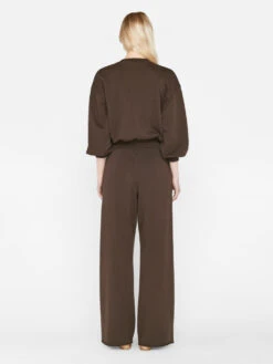 Balloon Sleeve Crew Sweatshirt -- Espresso -Chic Attire Store F23ACH02 ESPRESSO 0375