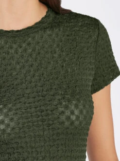 Mesh Lace Baby Tee -- Surplus -Chic Attire Store F23CCH01 SURPLUS 0954