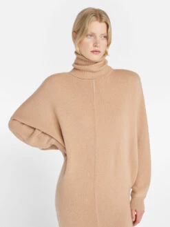 Long Cashmere Dolman Dress -- Blush -Chic Attire Store F23FDR01 BLUSH 1094