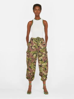 High Rise Utility Trouser -- Camo -Chic Attire Store HRUTR772 CAMO FRSU23EC WOMENS DAY 05 0826HR