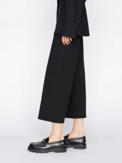 The Jetset Wide Crop -- Sheen Noir -Chic Attire Store JWC631 SHEEN NOIR 1701