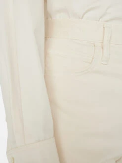 Ultra High Rise Barrel -- Bone -Chic Attire Store LBR328 BONE FRSU23EC II WOMENS DAY 01 0688HR