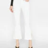 Le Crop Flare Mini Slits -- Blanc -Chic Attire Store LCFMS790 BLANC FRSU23EC WOMENS DAY 03 1349LR