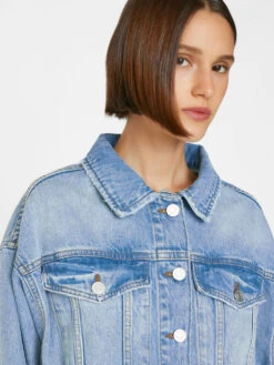 Le Cropped Oversized Jacket -- Open Air -Chic Attire Store LCOJKFP727 OPENAIR FRSP23EC WOMENS DAY 02 0043HR