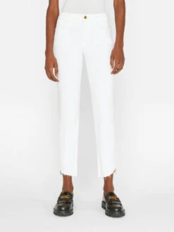 Le High Straight Cascade Hem -- Blanc