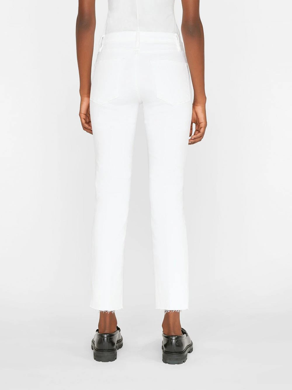 Le High Straight Cascade Hem -- Blanc 9 Le High Straight Cascade Hem -- Blanc - Image 7