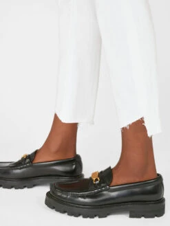 Le High Straight Cascade Hem -- Blanc 14 Le High Straight Cascade Hem -- Blanc -Chic Attire Store LHSTCH790 BLANC FRSU23EC WOMENS DAY 05 0450HR