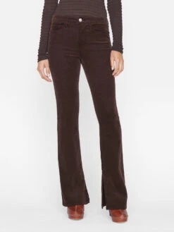 Le Mini Boot Slit Corduroy -- Espresso