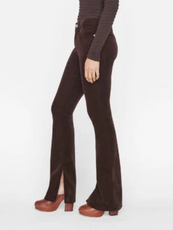 Le Mini Boot Slit Corduroy -- Espresso -Chic Attire Store LMBIS820 ESPRESSO 0527