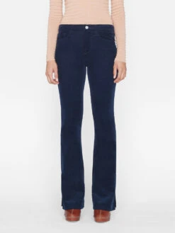 Le Mini Boot Slit Corduroy -- Navy 11 Le Mini Boot Slit Corduroy -- Navy -Chic Attire Store LMBOS820 NAVY 1251