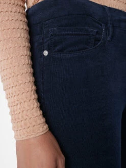 Le Mini Boot Slit Corduroy -- Navy 12 Le Mini Boot Slit Corduroy -- Navy -Chic Attire Store LMBOS820 NAVY 1265