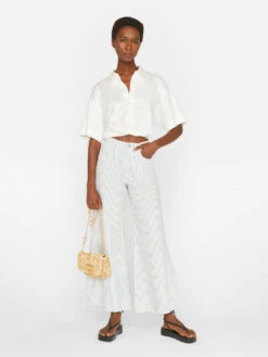 Le Palazzo Crop -- Cobalt Multi -Chic Attire Store LPCRA471P COBALT MULTI FRSU23EC WOMENS DAY 05 0569HR