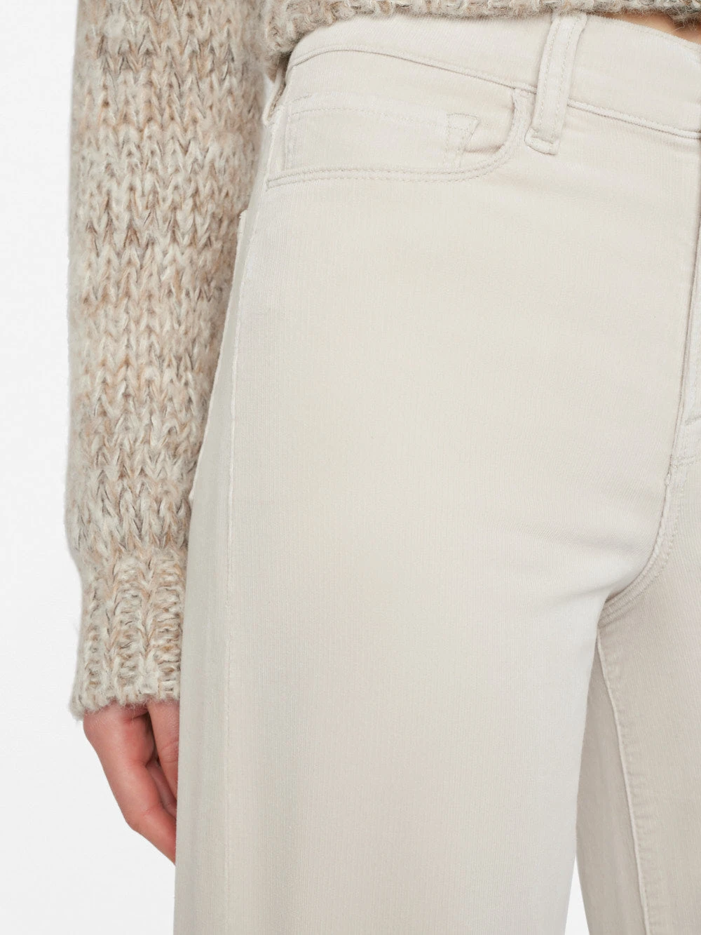 Le Slim Palazzo Corduroy -- Bone 6 Le Slim Palazzo Corduroy -- Bone - Image 4