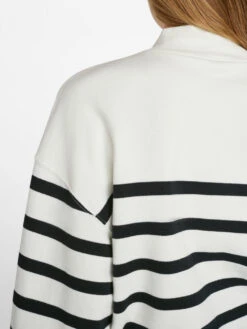 Balloon Sleeve Mockneck Sweatshirt -- Off White Multi 14 Balloon Sleeve Mockneck Sweatshirt -- Off White Multi -Chic Attire Store LWAC0748 OFF WHITE MULTI 0786