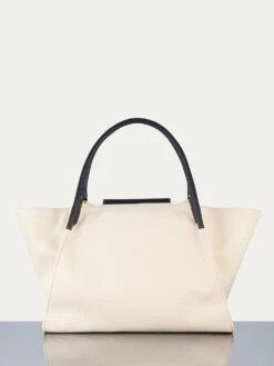 Le Canvas Trapeze Tote -- Canvas/Noir -Chic Attire Store LWAX0511 CNNO 3copy