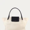 Le Canvas Trapeze Tote -- Canvas/Noir -Chic Attire Store LWAX0511 CNNOcopy