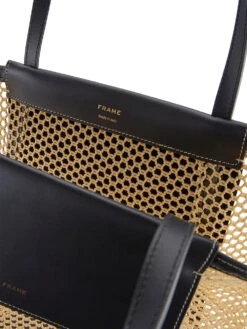 Le Market Shopper -- Natural/Noir 8 Le Market Shopper -- Natural/Noir -Chic Attire Store LWAX510 NANR 2 4copy