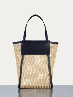 Le Market Shopper -- Natural/Noir 9 Le Market Shopper -- Natural/Noir -Chic Attire Store LWAX510 NANR 3copy