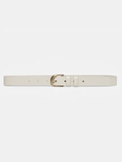 Twist Buckle Belt -- Bone