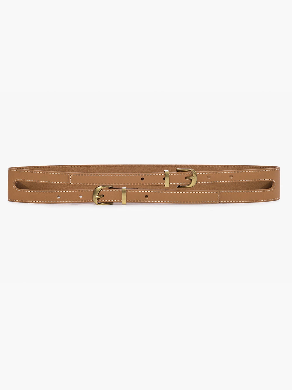 Double Strap Waist Belt -- Cuoio 3 Double Strap Waist Belt -- Cuoio