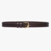 Twist Buckle Belt -- Espresso 1 Twist Buckle Belt -- Espresso -Chic Attire Store LWBT0364 ESPR 2