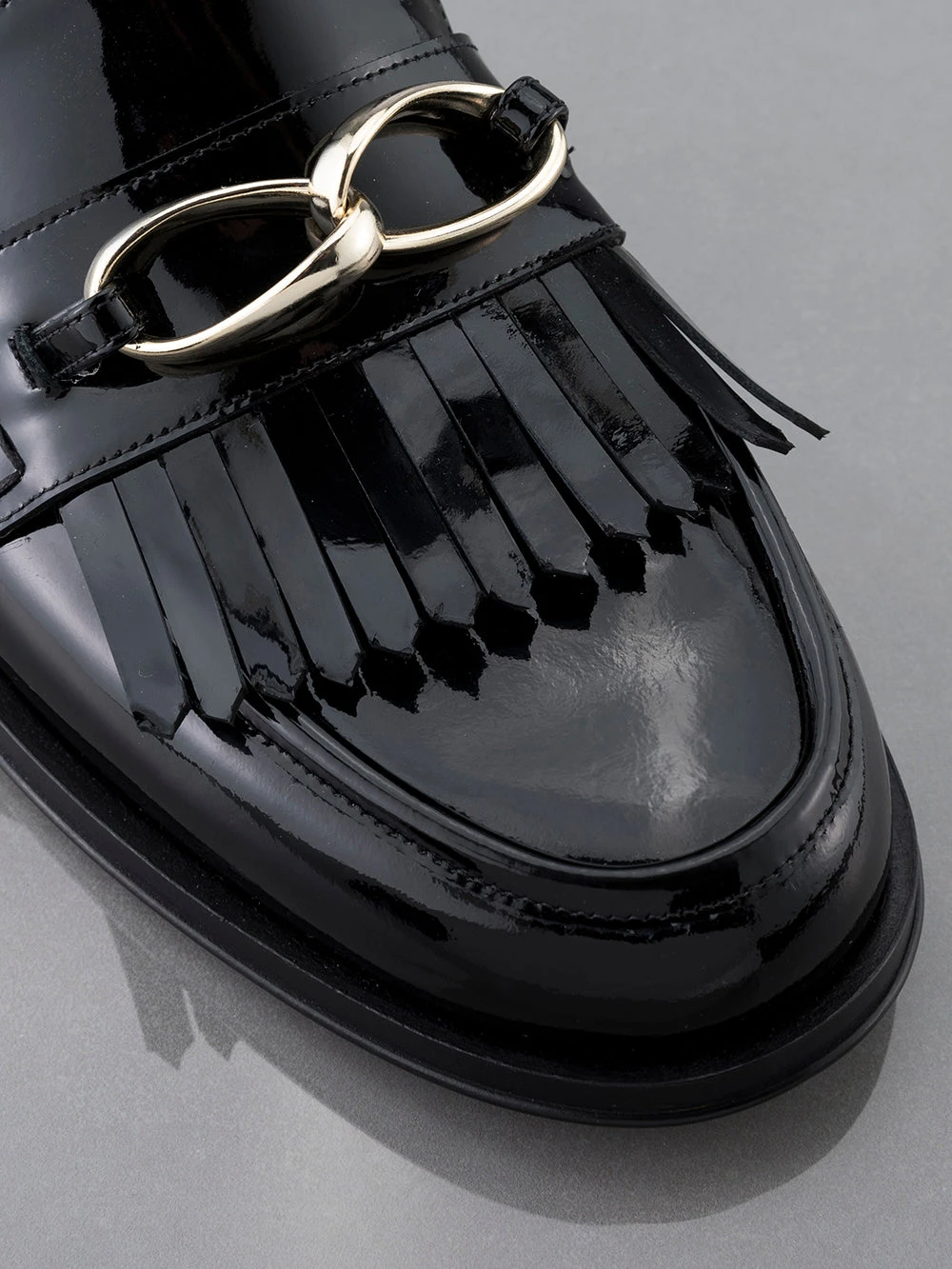Le Ayana Frill Loafer -- Noir Patent 4 Le Ayana Frill Loafer -- Noir Patent - Image 2