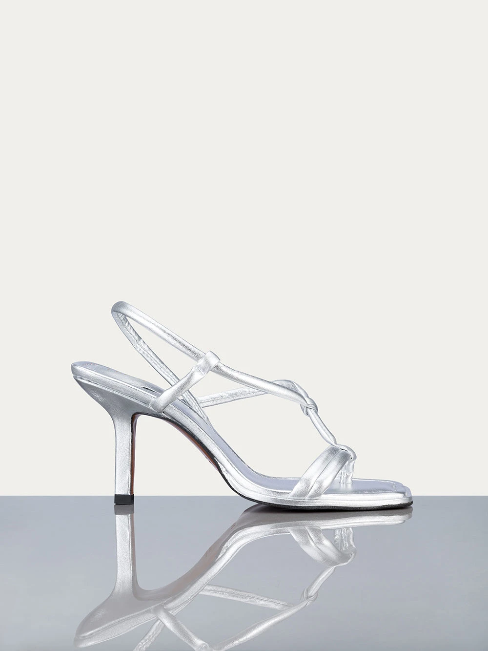 Le Addison Sandal -- Silver Metallic 3 Le Addison Sandal -- Silver Metallic