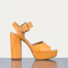 Le Carr Platform Sandal -- Nectarine Patent 2 Le Carr Platform Sandal -- Nectarine Patent -Chic Attire Store LWFT0331 NTPT