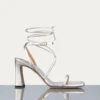 Le Ramona Heel -- Silver Metallic 2 Le Ramona Heel -- Silver Metallic -Chic Attire Store LWFT0344 SVMT