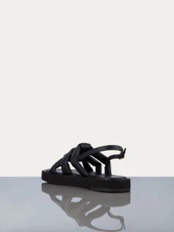 Le Weston Sandal -- Noir -Chic Attire Store LWFT0353 NOIR 2
