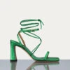 Le Ramona Heel -- Bright Peridot Metallic -Chic Attire Store LWFT0356 BPMT