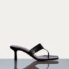 Le Casimere Thong Sandal -- Noir -Chic Attire Store LWFT0371 NOIRcopy