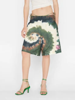 Tie Dye Basketball Shorts -- Fatigue Multi 17 Tie Dye Basketball Shorts -- Fatigue Multi -Chic Attire Store LWKB0355 FATIGUE MULTI FRSU23EC WOMENS DAY 03 1032HR