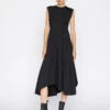Gathered Seam Knit Dress -- Noir
