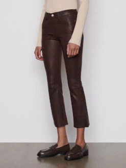 Leather Le Crop Mini Boot -- Espresso -Chic Attire Store LWLT0430ESPRESSO 009