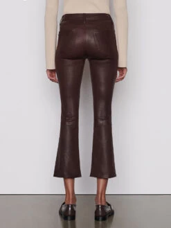 Leather Le Crop Mini Boot -- Espresso -Chic Attire Store LWLT0430ESPRESSO 014