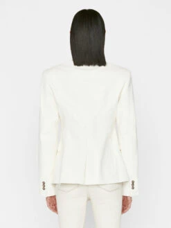 The Femme Leather Blazer -- Bone -Chic Attire Store LWLT0666 BONE FRSP23EC II WOMENS DAY 01 0046HR