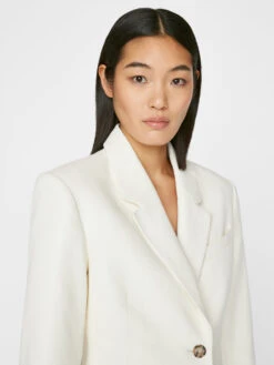 The Femme Leather Blazer -- Bone -Chic Attire Store LWLT0666 BONE FRSP23EC II WOMENS DAY 01 0053HR