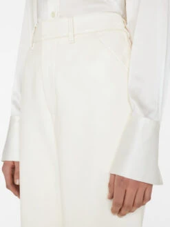 Wide Leg Crop Leather Trouser -- Bone 10 Wide Leg Crop Leather Trouser -- Bone -Chic Attire Store LWLT0692 BONE FRSU23EC II WOMENS DAY 02 1394HR