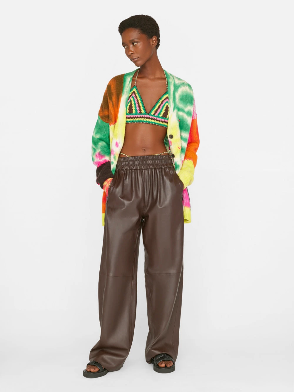 Baggy Leather Trouser -- Chocolate Brown 4 Baggy Leather Trouser -- Chocolate Brown - Image 2