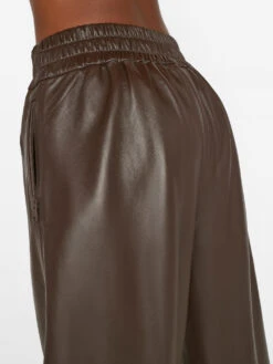 Baggy Leather Trouser -- Chocolate Brown 13 Baggy Leather Trouser -- Chocolate Brown -Chic Attire Store LWLT0695 CHOCOLATE BROWN FRSU23EC WOMENS DAY 04 1839HR