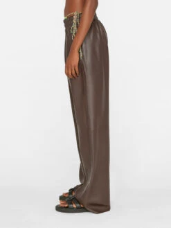 Baggy Leather Trouser -- Chocolate Brown 15 Baggy Leather Trouser -- Chocolate Brown -Chic Attire Store LWLT0695 CHOCOLATE BROWN FRSU23EC WOMENS DAY 04 1849HR