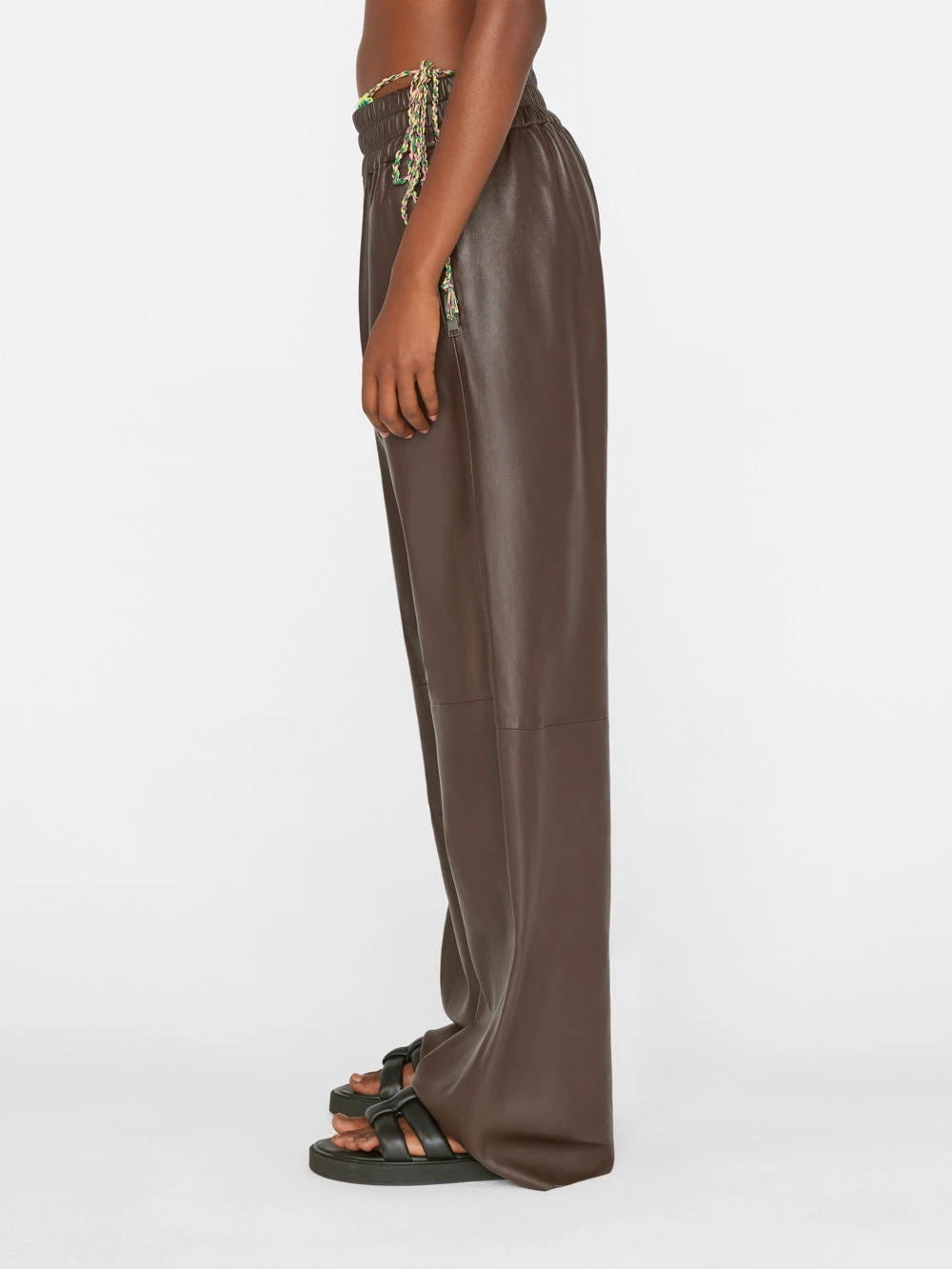 Baggy Leather Trouser -- Chocolate Brown 8 Baggy Leather Trouser -- Chocolate Brown - Image 6