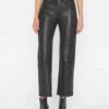 Le Jane Crop Leather -- Noir -Chic Attire Store LWLT0705 NOIR 1108