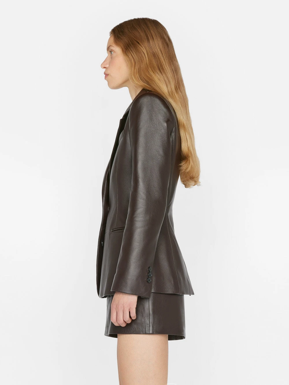 The Femme Leather Blazer -- Espresso 7 The Femme Leather Blazer -- Espresso - Image 5