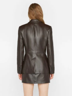 The Femme Leather Blazer -- Espresso 13 The Femme Leather Blazer -- Espresso -Chic Attire Store LWLT0706 ESPRESSO 0938