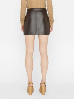 Leather Mini Skirt -- Espresso 13 Leather Mini Skirt -- Espresso -Chic Attire Store LWLT0707 ESPRESSO 0968